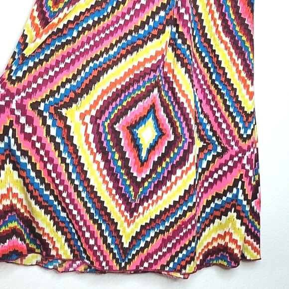 DELIA'S Sleeveless Summer A-line Mini Tube Dress size M Colorful Built-in Bra - Picture 5 of 12